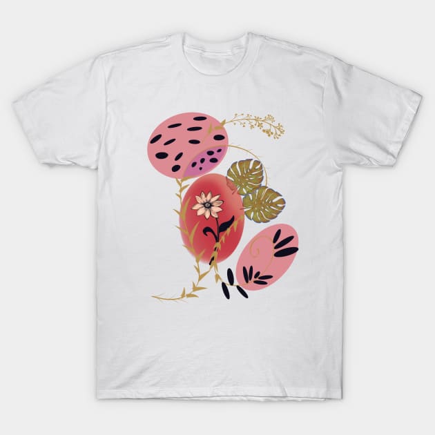 Bohemian flower T-Shirt by Almanzart